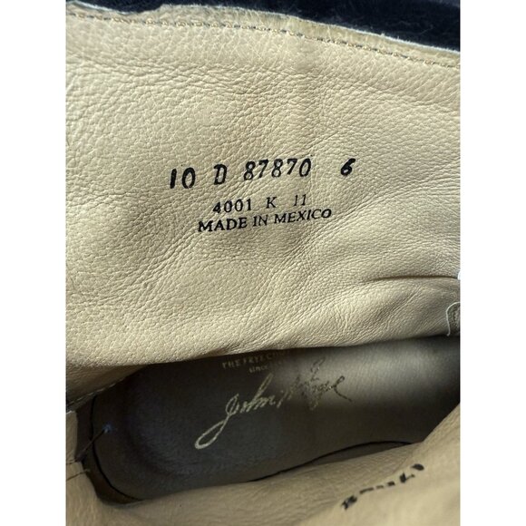 Frye Mens Phillip Harness Moto Biker Boots Size 10 D Back Zip Black Leather - Picture 9 of 14